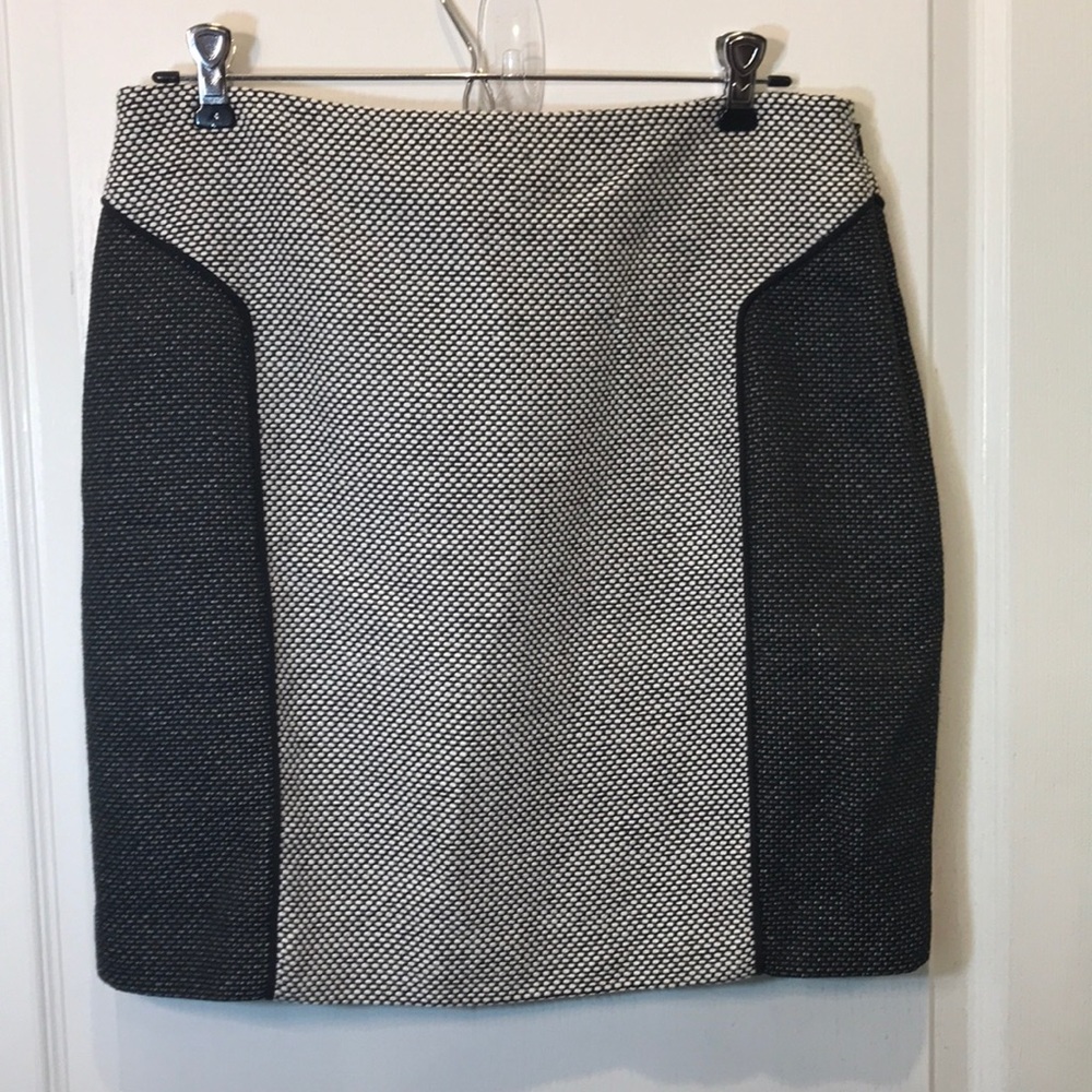 DKNYC Tweed Colorblock Skirt size 6